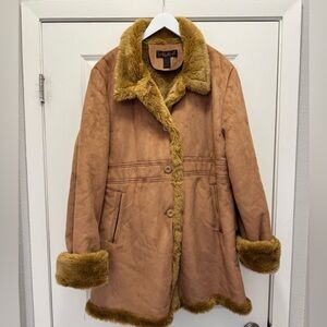 Angelina Faux Sherling Coat